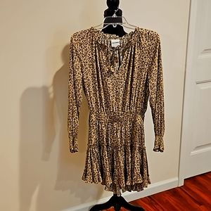 Skylar & Madison Size M Leapord Print Ruffled Dress